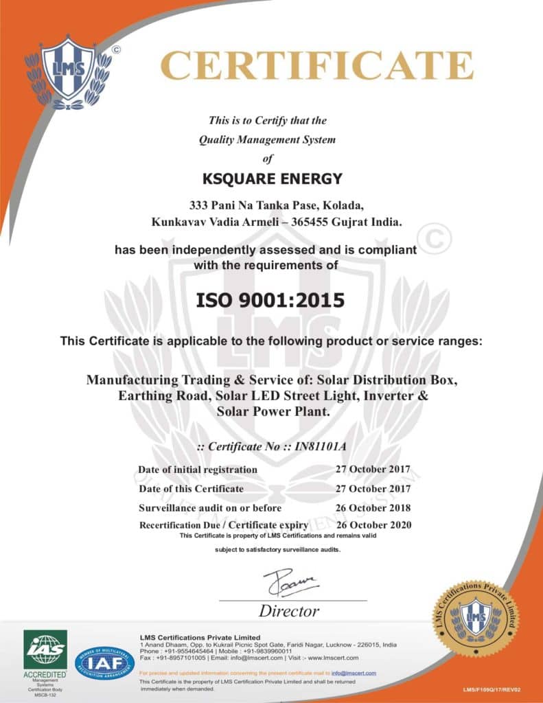  ISO-certificate